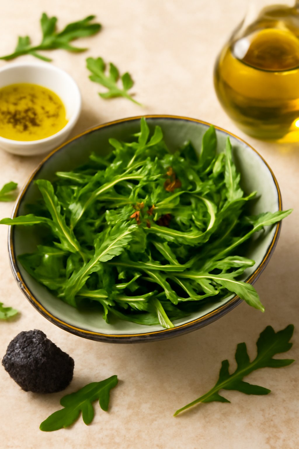 Roquette à l'huile d'olives truffée