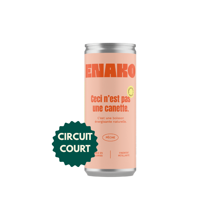 Boisson énergisante naturelle saveur Pêche